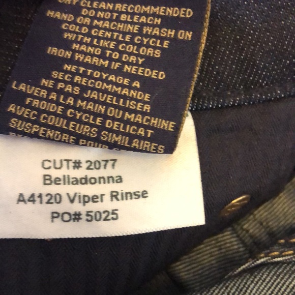 NWT FIDELITY Belladonna Blue Stretch Cotton Viper Rinse Denim Jeans Mid Rise - Picture 7 of 7